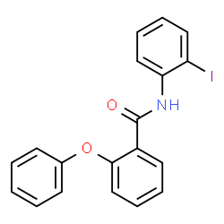 ChemSpider 2D Image | N-(2-Iodophenyl)-2-phenoxybenzamide | C19H14INO2