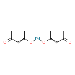 ChemSpider 2D Image | Palladium(2+) bis(4-oxo-2-penten-2-olate) | C10H14O4Pd