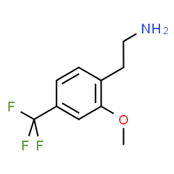 ChemSpider 2D Image | 2-[2-Methoxy-4-(trifluoromethyl)phenyl]ethanamine | C10H12F3NO