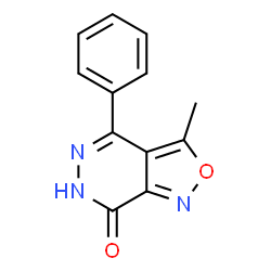 ChemSpider 2D Image | 3-methyl-4-phenylisoxazolo[3,4-d]pyridazin-7(6H)-one | C12H9N3O2