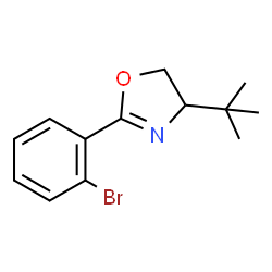 ChemSpider 2D Image | 2-(2-Bromophenyl)-4-(1,1-dimethylethyl)-4,5-dihydrooxazole | C13H16BrNO