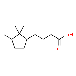 ChemSpider 2D Image | 4-(2,2,3-Trimethylcyclopentyl)butanoic acid | C12H22O2