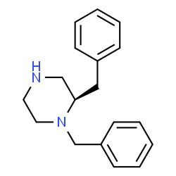 ChemSpider 2D Image | (2R)-1,2-Dibenzylpiperazine | C18H22N2