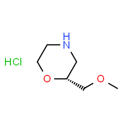 ChemSpider 2D Image | (R)-2-(Methoxymethyl)morpholine hydrochloride | C6H14ClNO2