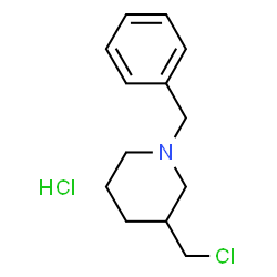 ChemSpider 2D Image | 1-Benzyl-3-(chloromethyl)piperidine hydrochloride (1:1) | C13H19Cl2N