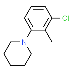 ChemSpider 2D Image | 1-(3-Chloro-2-methylphenyl)piperidine | C12H16ClN