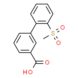 ChemSpider 2D Image | 2'-(Methylsulfonyl)-3-biphenylcarboxylic acid | C14H12O4S