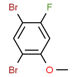 ChemSpider 2D Image | 1,5-Dibromo-2-fluoro-4-methoxybenzene | C7H5Br2FO