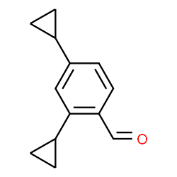 ChemSpider 2D Image | 2,4-Dicyclopropylbenzaldehyde | C13H14O