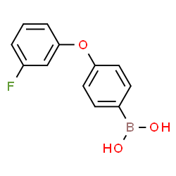 ChemSpider 2D Image | 4-(3-fluorophenoxy)phenylboronic acid | C12H10BFO3
