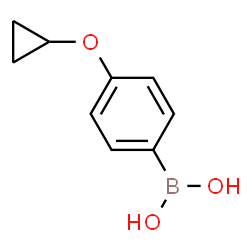 ChemSpider 2D Image | 4-cyclopropoxyphenylboronic acid | C9H11BO3