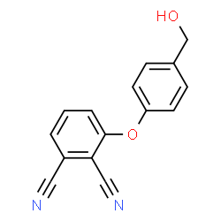 ChemSpider 2D Image | 3-[4-(Hydroxymethyl)phenoxy]phthalonitrile | C15H10N2O2
