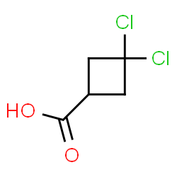 ChemSpider 2D Image | 3,3-Dichlorocyclobutanecarboxylic acid | C5H6Cl2O2