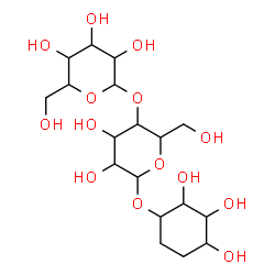 ChemSpider 2D Image | 2,3,4-Trihydroxycyclohexyl 4-O-hexopyranosylhexopyranoside | C18H32O14