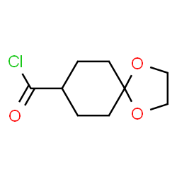 ChemSpider 2D Image | 1,4-Dioxaspiro[4.5]decane-8-carbonyl chloride | C9H13ClO3