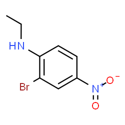 ChemSpider 2D Image | 2-Bromo-N-ethyl-4-nitroaniline | C8H9BrN2O2