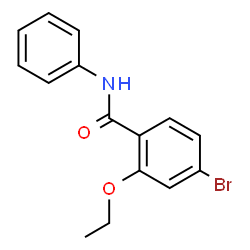ChemSpider 2D Image | 4-Bromo-2-ethoxy-N-phenylbenzamide | C15H14BrNO2