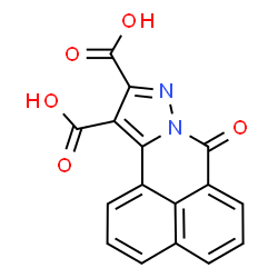 ChemSpider 2D Image | 7-Oxo-7H-benzo[de]pyrazolo[5,1-a]isoquinoline-10,11-dicarboxylic acid | C16H8N2O5