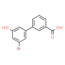 ChemSpider 2D Image | 3'-Bromo-5'-hydroxy-3-biphenylcarboxylic acid | C13H9BrO3