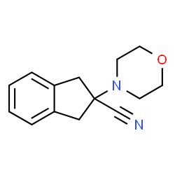 ChemSpider 2D Image | 2-(4-Morpholinyl)-2-indanecarbonitrile | C14H16N2O