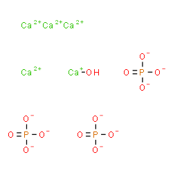 ChemSpider 2D Image | Calcium hydroxycalcium(1+) phosphate (4:1:3) | HCa5O13P3