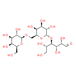 ChemSpider 2D Image | beta-L-Galactopyranosyl-(1->6)-alpha-L-galactopyranosyl-(1->4)-L-galactose | C18H32O16