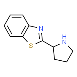 ChemSpider 2D Image | 2-Pyrrolidin-2-yl-benzothiazole | C11H12N2S