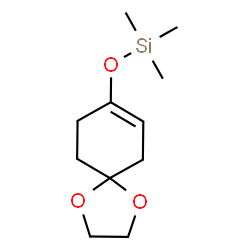 ChemSpider 2D Image | (1,4-Dioxaspiro[4.5]dec-7-en-8-yloxy)(trimethyl)silane | C11H20O3Si