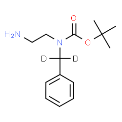 ChemSpider 2D Image | 2-Methyl-2-propanyl (2-aminoethyl)[phenyl(~2~H_2_)methyl]carbamate | C14H20D2N2O2