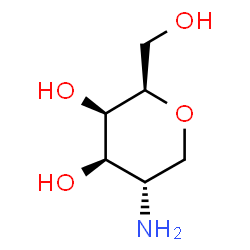 ChemSpider 2D Image | 2-Amino-1,5-anhydro-2-deoxy-D-galactitol | C6H13NO4