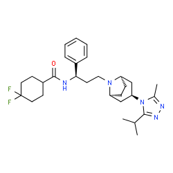 ChemSpider 2D Image | Epi-1-maraviroc | C29H41F2N5O