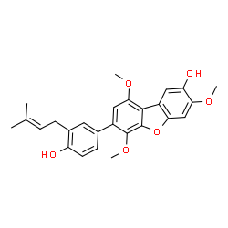 ChemSpider 2D Image | prenylcandidusin C | C26H26O6