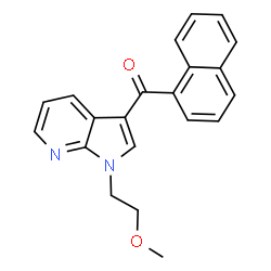ChemSpider 2D Image | [1-(2-Methoxyethyl)-1H-pyrrolo[2,3-b]pyridin-3-yl](1-naphthyl)methanone | C21H18N2O2