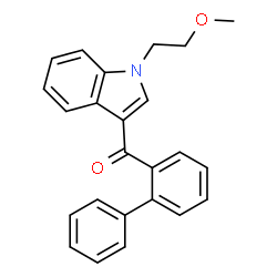 ChemSpider 2D Image | 2-Biphenylyl[1-(2-methoxyethyl)-1H-indol-3-yl]methanone | C24H21NO2