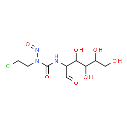 ChemSpider 2D Image | 2-{[(2-Chloroethyl)(nitroso)carbamoyl]amino}-2-deoxyhexose | C9H16ClN3O7