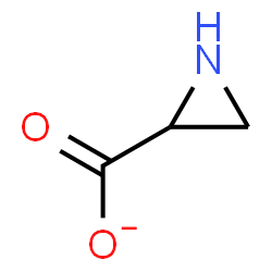 ChemSpider 2D Image | 2-Aziridinecarboxylate | C3H4NO2