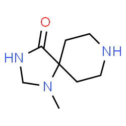 ChemSpider 2D Image | 1-Methyl-1,3,8-triazaspiro[4.5]decan-4-one | C8H15N3O