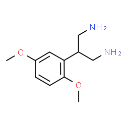 ChemSpider 2D Image | 2-(2,5-Dimethoxyphenyl)-1,3-propanediamine | C11H18N2O2