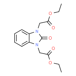 ChemSpider 2D Image | Diethyl 2,2'-(2-oxo-1H-benzimidazole-1,3(2H)-diyl)diacetate | C15H18N2O5