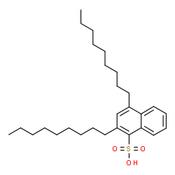 ChemSpider 2D Image | 2,4-Dinonyl-1-naphthalenesulfonic acid | C28H44O3S