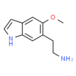 ChemSpider 2D Image | 2-(5-Methoxy-1H-indol-6-yl)ethanamine | C11H14N2O