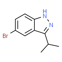 ChemSpider 2D Image | 5-Bromo-3-isopropyl-1H-indazole | C10H11BrN2