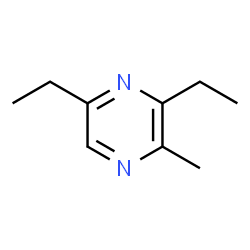 ChemSpider 2D Image | 3,5-Diethyl-2-methylpyrazine | C9H14N2