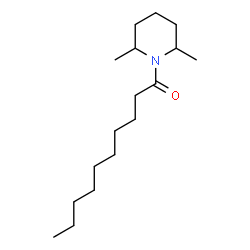 ChemSpider 2D Image | 1-Decanoyl-2,6-dimethylpiperidine | C17H33NO