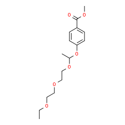 ChemSpider 2D Image | Methyl 4-{1-[2-(2-ethoxyethoxy)ethoxy]ethoxy}benzoate | C16H24O6