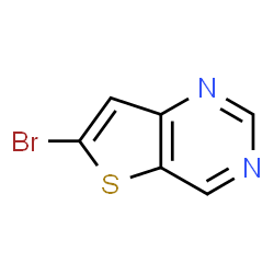 ChemSpider 2D Image | 6-Bromothieno[3,2-d]pyrimidine | C6H3BrN2S