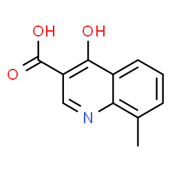 ChemSpider 2D Image | 4-Hydroxy-8-methyl-3-quinolinecarboxylic acid | C11H9NO3