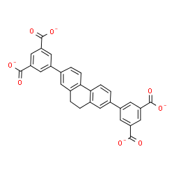 ChemSpider 2D Image | 5,5'-(9,10-Dihydrophenanthrene-2,7-diyl)diisophthalate | C30H16O8