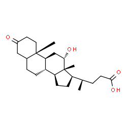 ChemSpider 2D Image | (12alpha,20R)-12-Hydroxy-3-oxocholan-24-oic acid | C24H38O4