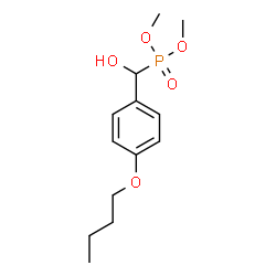 ChemSpider 2D Image | Dimethyl [(4-butoxyphenyl)(hydroxy)methyl]phosphonate | C13H21O5P